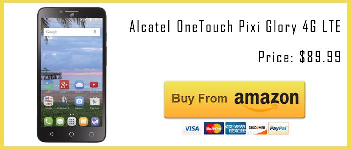 best tracfone smartphones Alcatel OneTouch Pixi Glory amazon buy now