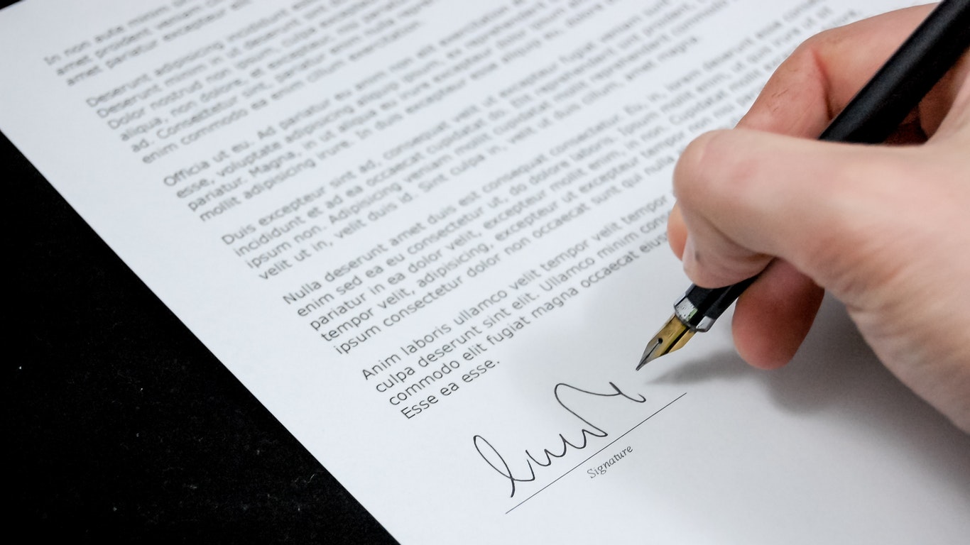 document with signature